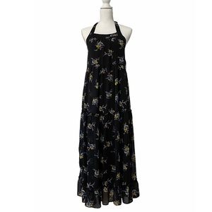 Target Who What Wear Winter NYE‎ Holiday Chic Casual Floral Halter Maxi Dress